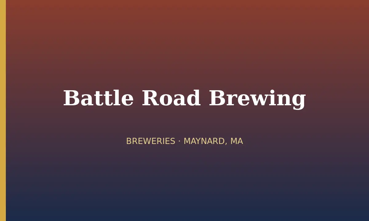 Battle Road Brewing cover