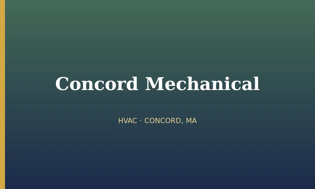 Concord Mechanical cover