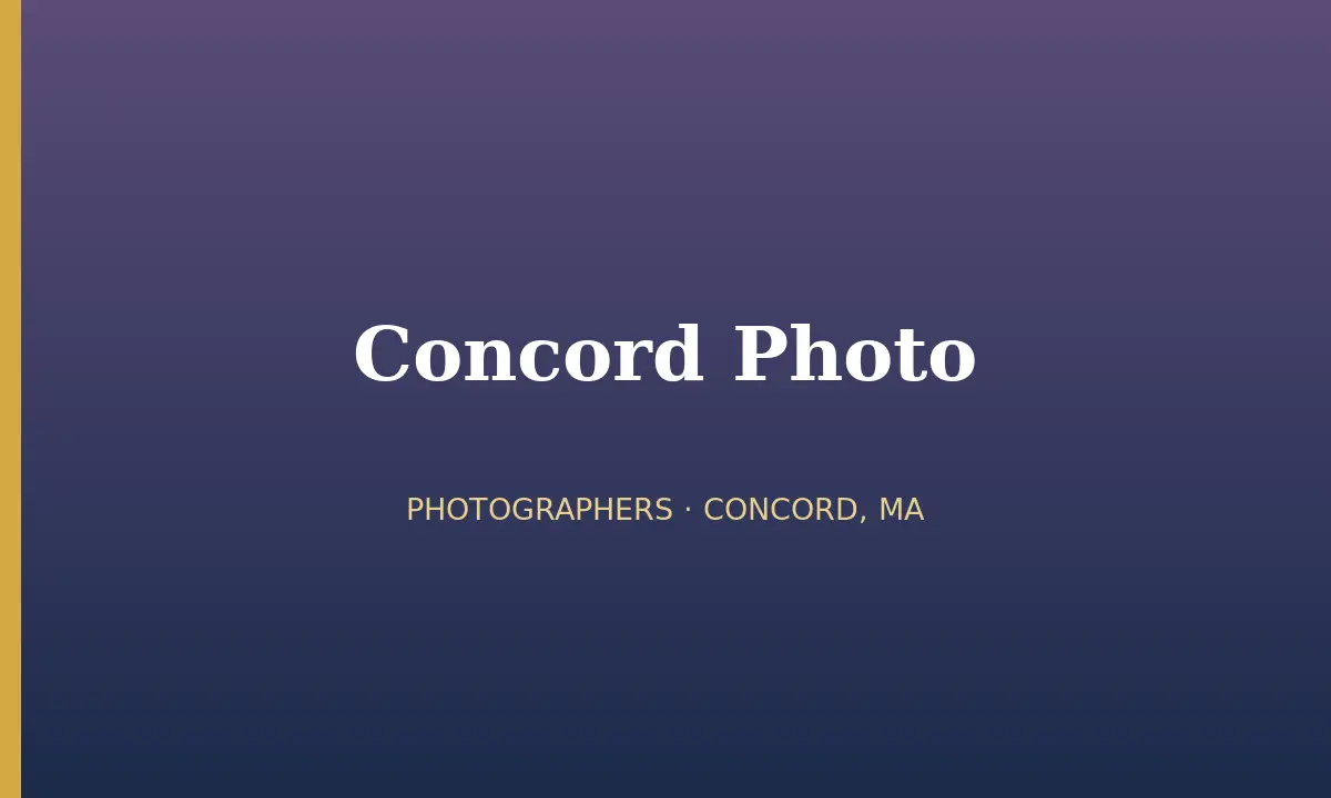 Concord Photo cover