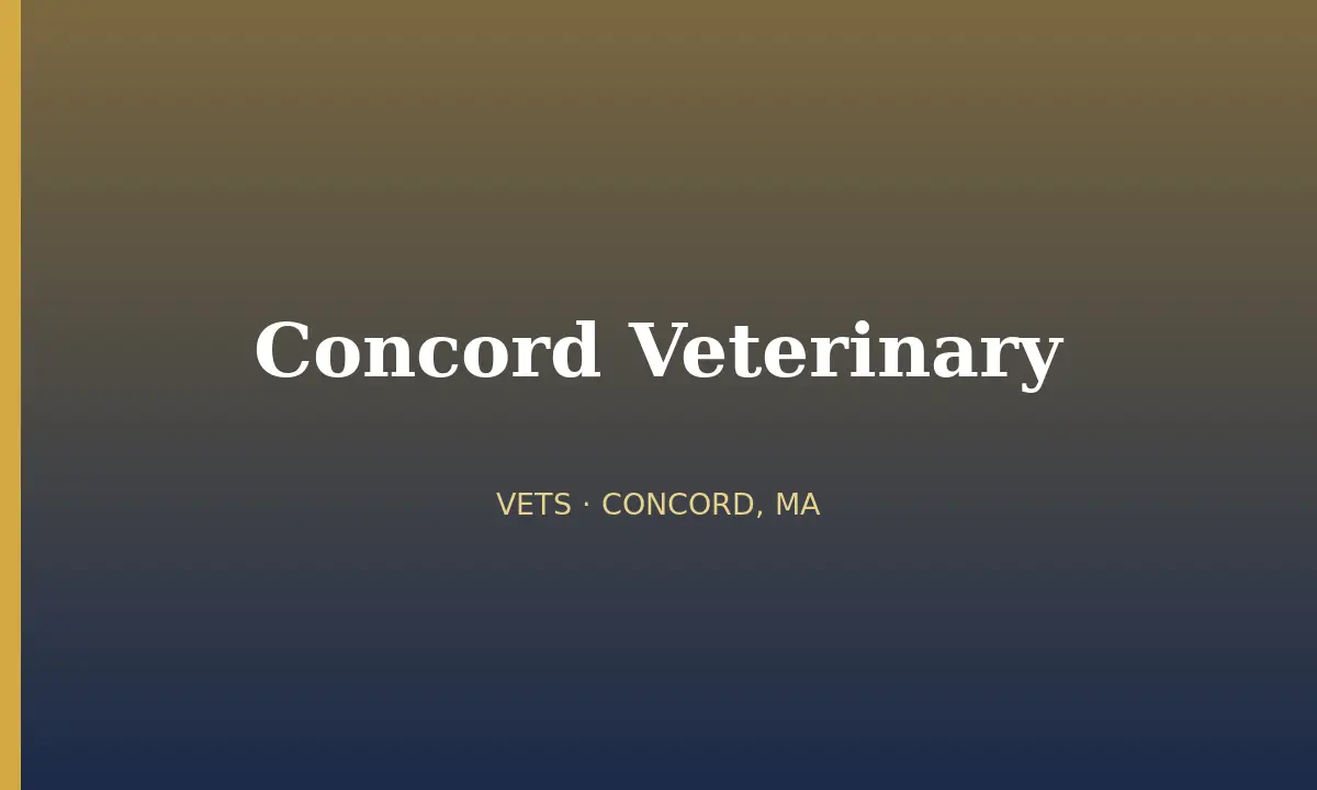 Concord Veterinary cover