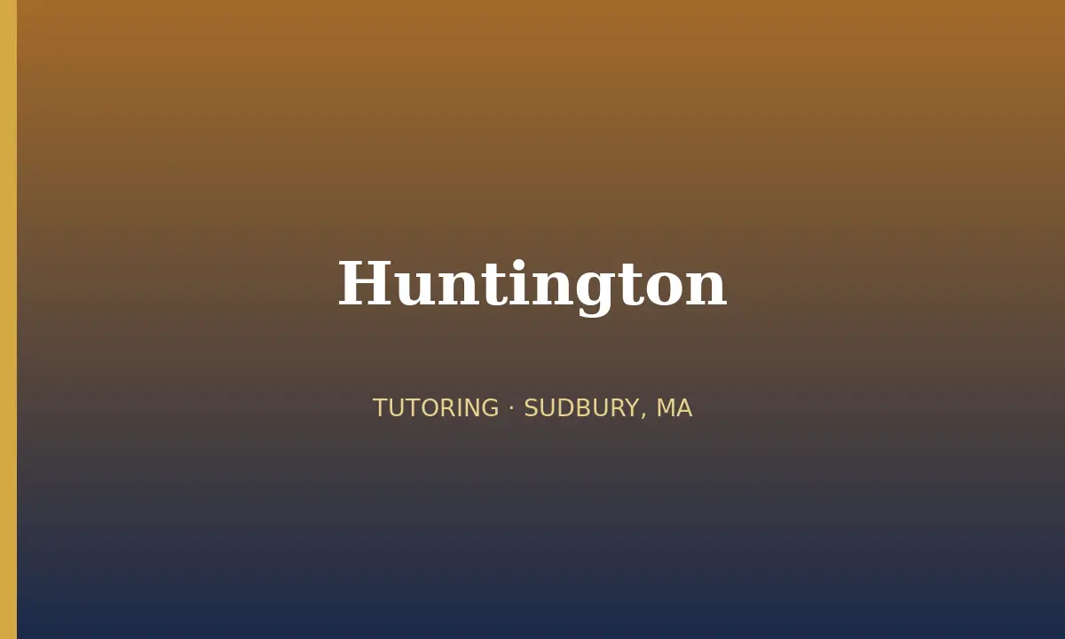 Huntington cover
