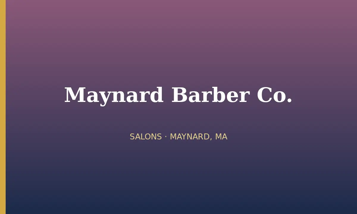 Maynard Barber Co. cover