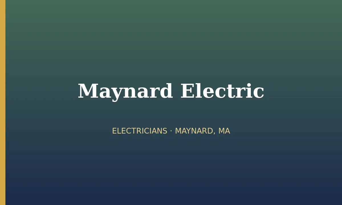 Maynard Electric cover