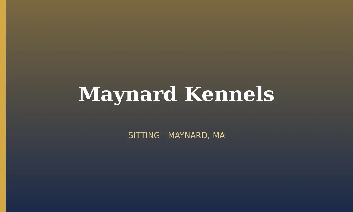 Maynard Kennels cover