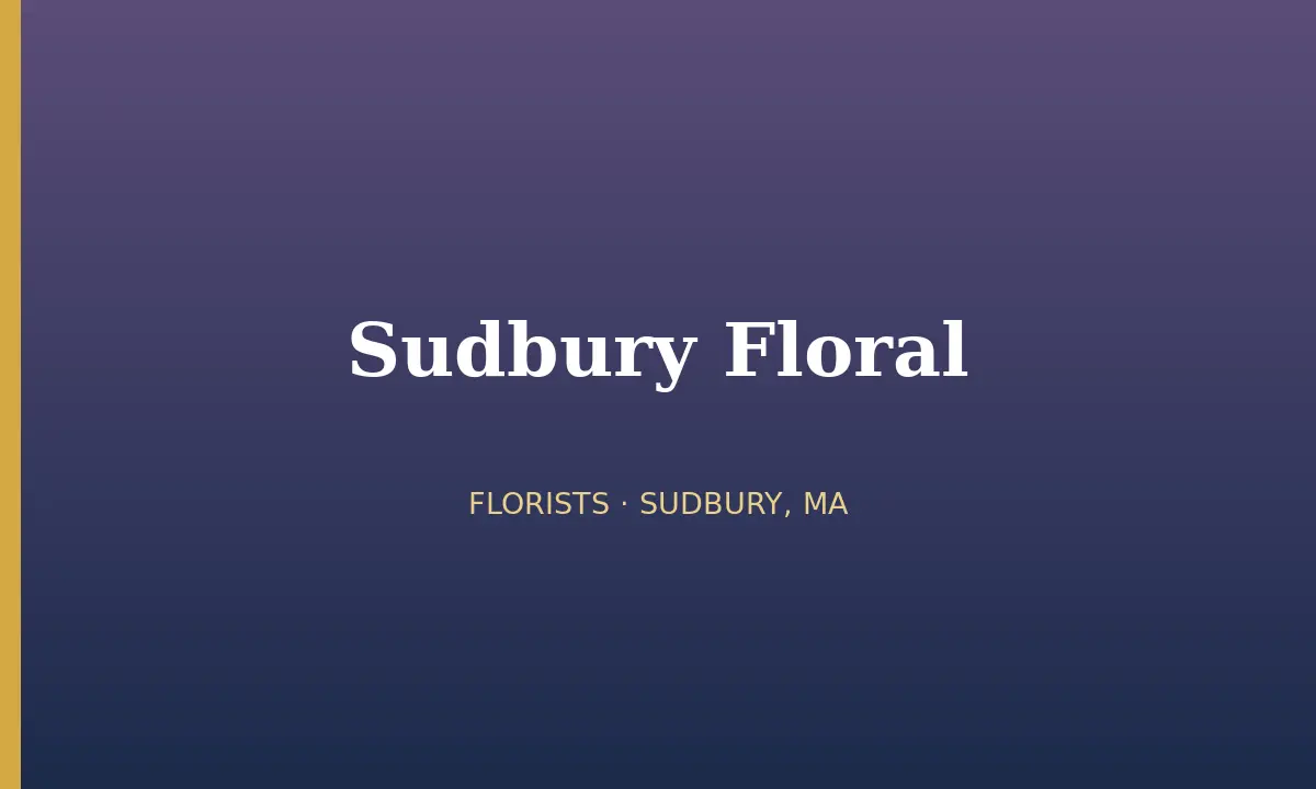 Sudbury Floral cover