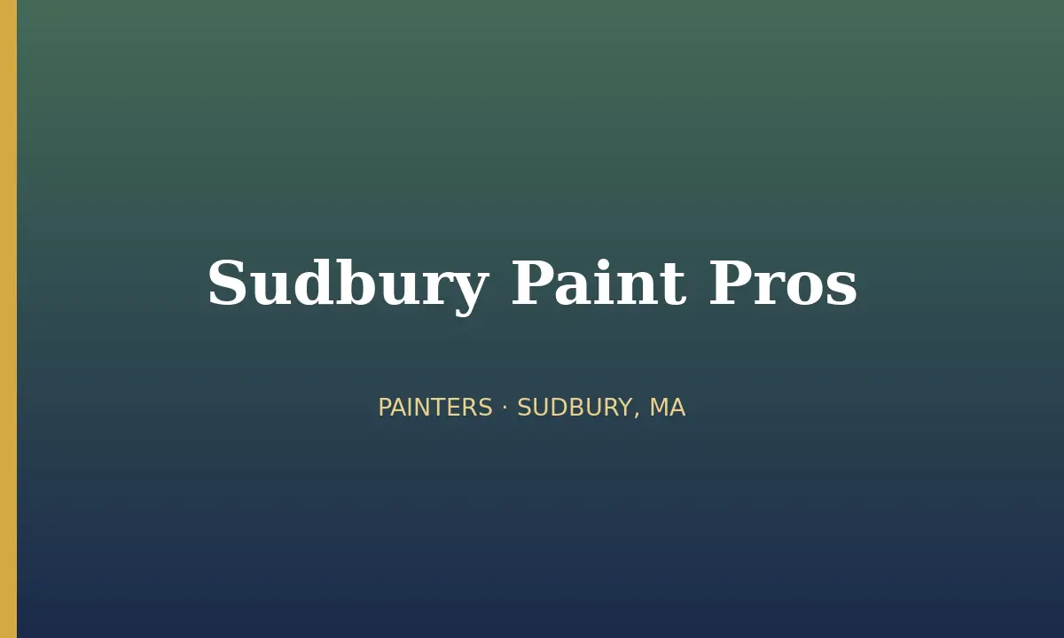 Sudbury Paint Pros cover