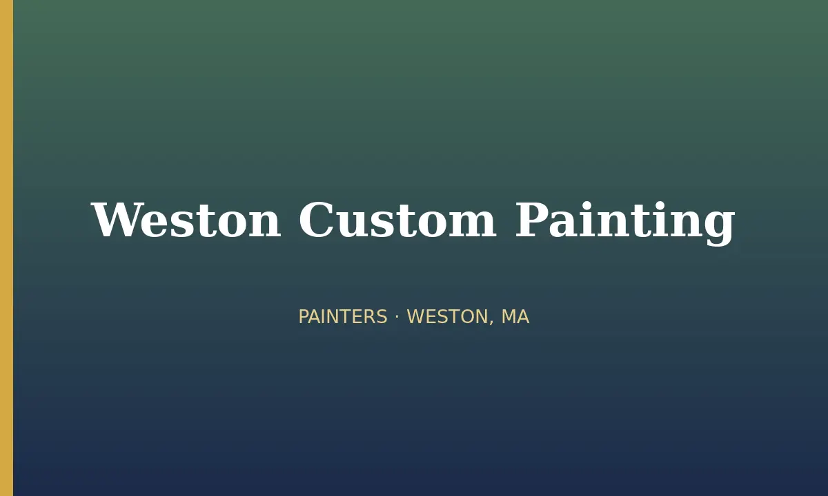 Weston Custom Painting cover